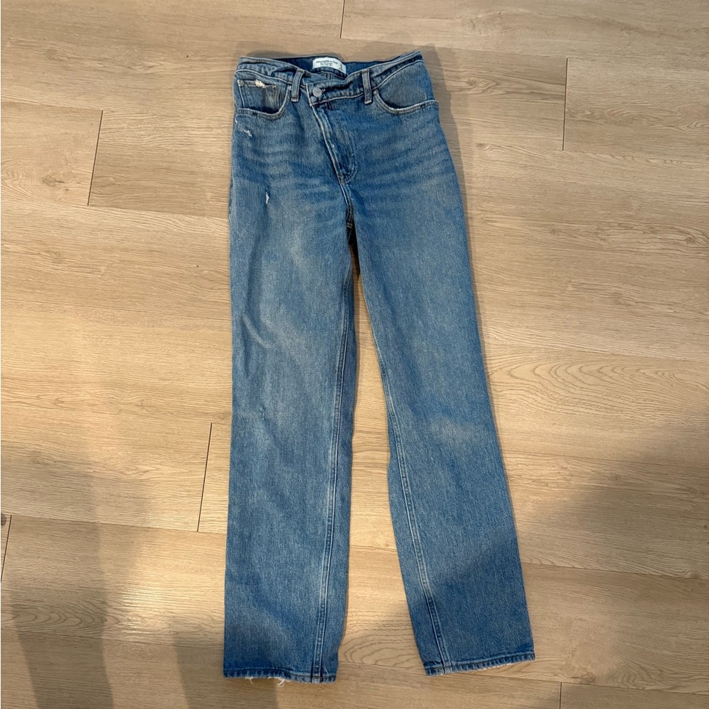 Abercrombie & Fitch 90s Straight Leg Blue Jeans